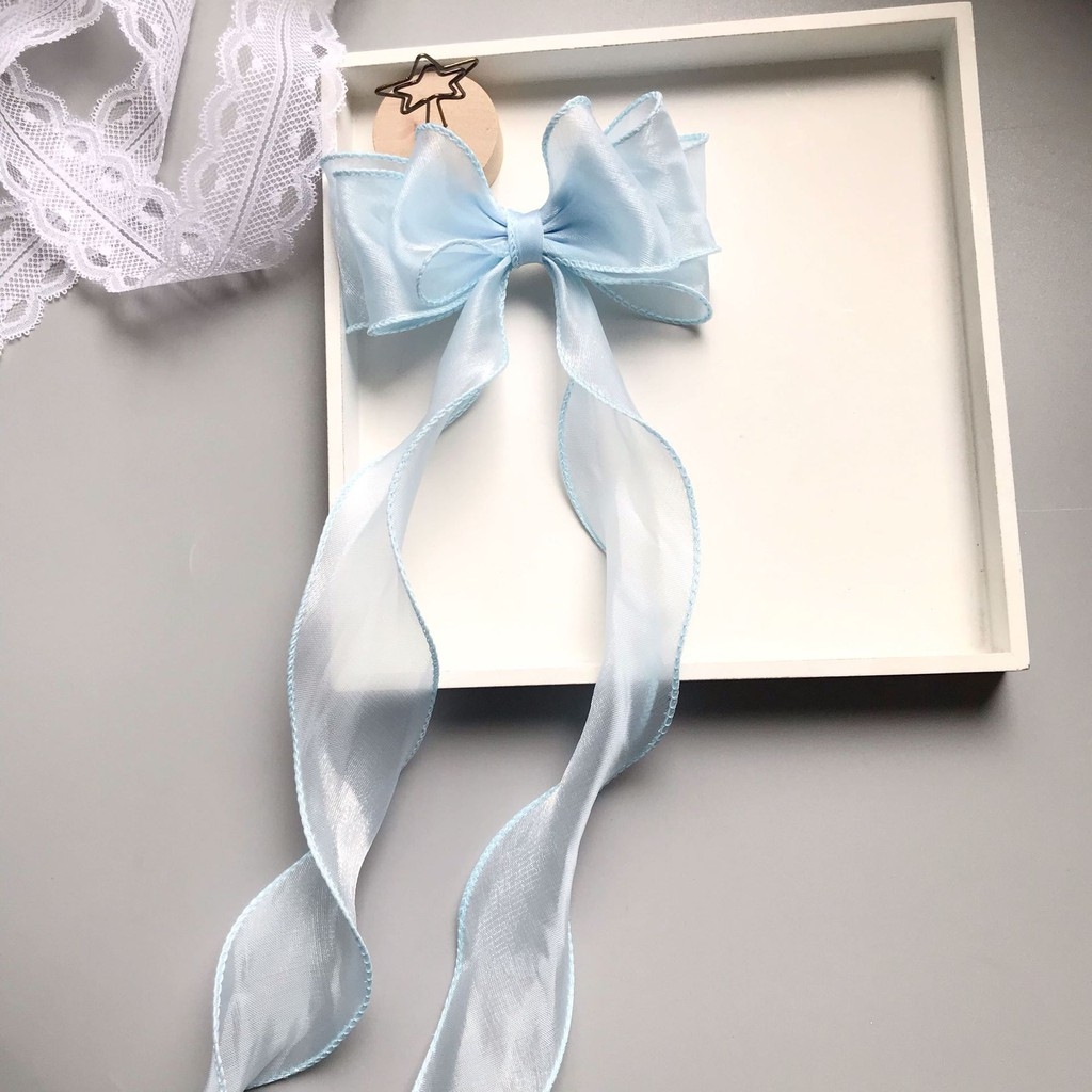 Kẹp tóc nơ xinh dáng dài ❤️Kẹp Nơ Tiểu Thư❤️Búi tóc / Hoa cài Tóc Đẹp/ Làm đẹp mái tóc / Phụ kiện cho nữ/ TRANG ĐIỂM TÓC