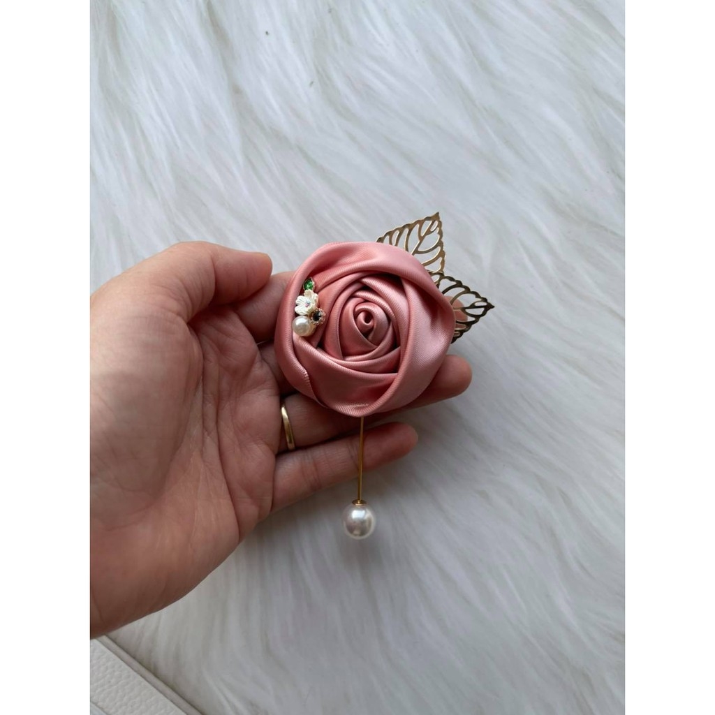 [Ảnh thật] Hoa cài áo nhí có kèm hộp/ Hoa cài áo cao cấp/ Cài áo đính đá/ Hoa cài áo nhí cho trẻ