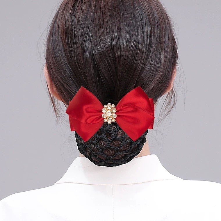 Kẹp tóc búi nơ đính ngọc ❤️Kẹp Tóc Đẹp❤️ Búi tóc / Hoa cài Tóc Đẹp/ Kẹp đính đá/ Phụ kiện cho nữ/ QUÀ TẶNG KHÁCH HÀNG