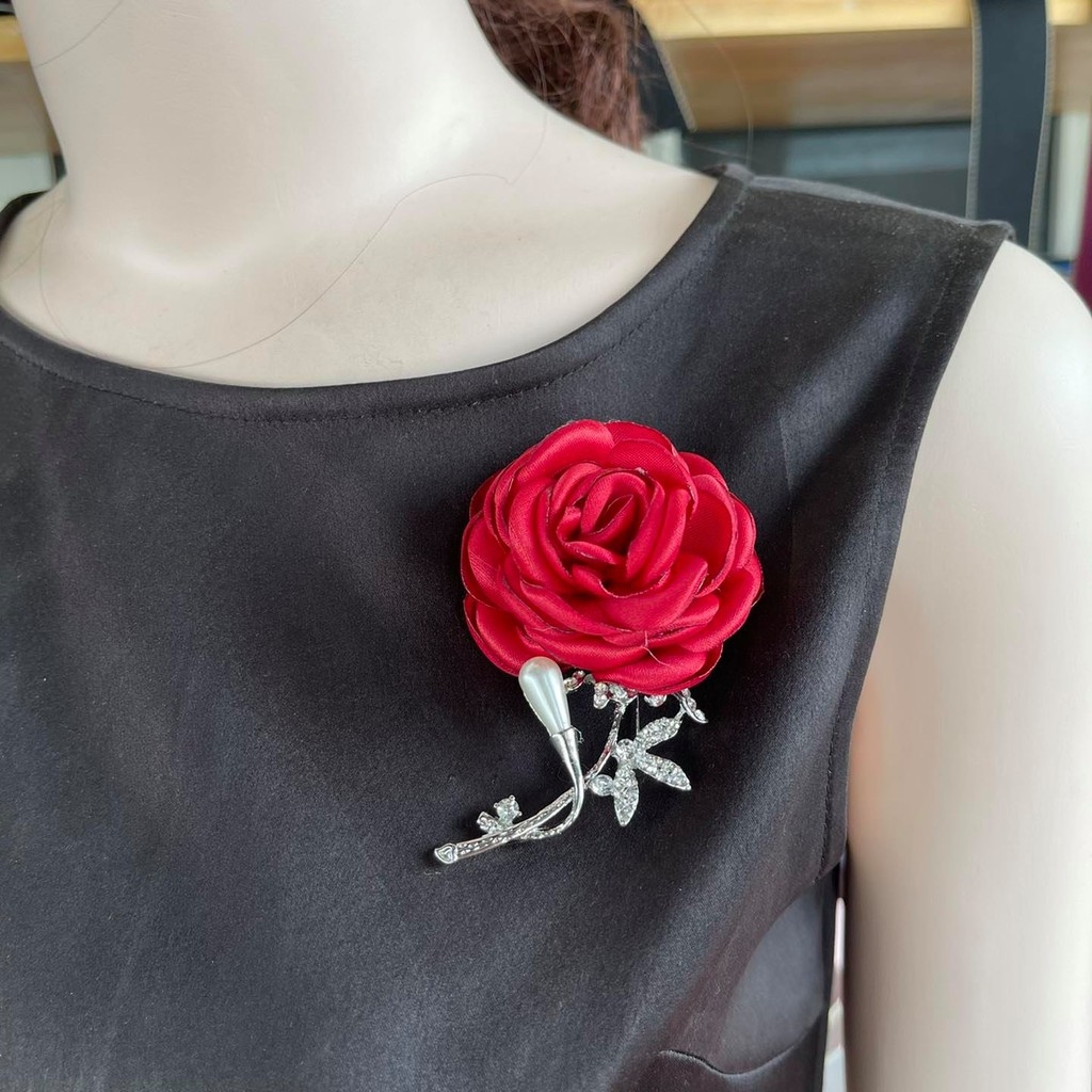 [Siêu sale] Cài áo hoa nhí đính ngọc/ Hoa cài áo thủ công/ Hoa cài áo cho trẻ/ Hoa cài áo trẻ em/ Phụ kiện cho bé