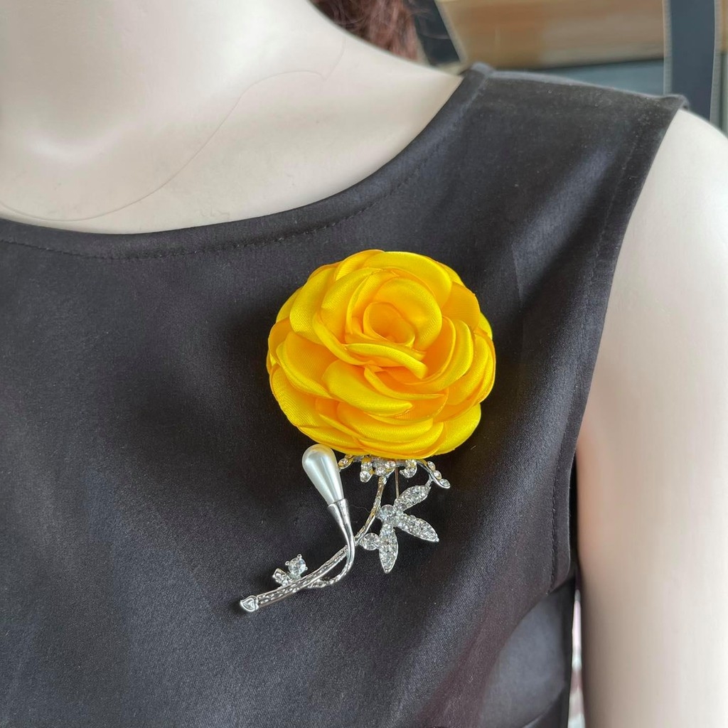 [Siêu sale] Cài áo hoa nhí đính ngọc/ Hoa cài áo thủ công/ Hoa cài áo cho trẻ/ Hoa cài áo trẻ em/ Phụ kiện cho bé