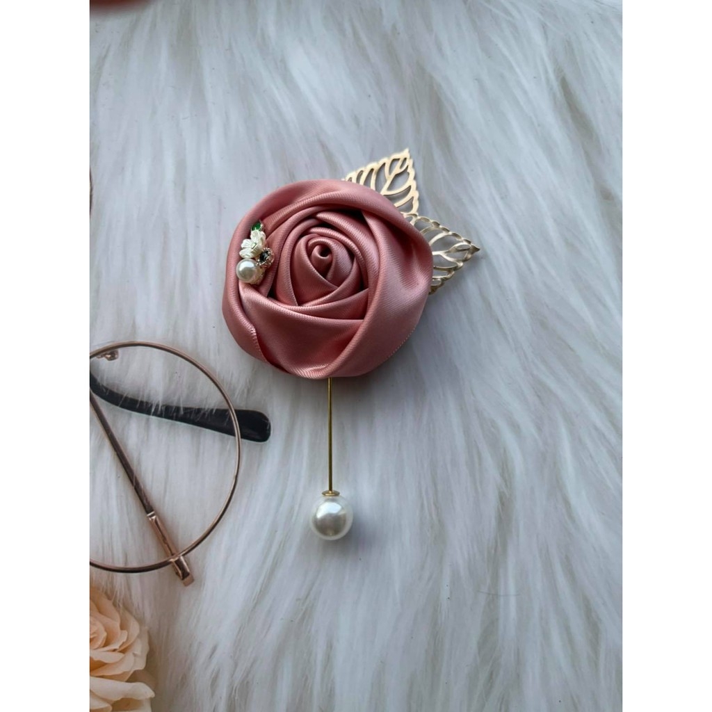 [Ảnh thật] Hoa cài áo nhí có kèm hộp/ Hoa cài áo cao cấp/ Cài áo đính đá/ Hoa cài áo nhí cho trẻ