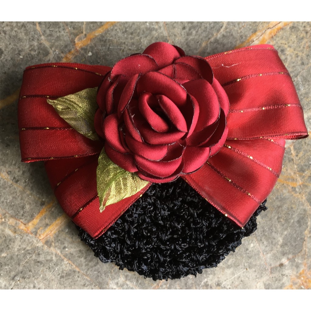 Kẹp búi tóc Hoa Hồng tiêu thu❤️Kẹp búi tóc công sở❤️ Hoa cài Tóc Đẹp/ Làm đẹp cho tóc/ Phụ kiện cho nữ/ TRANG ĐIỂM TÓC