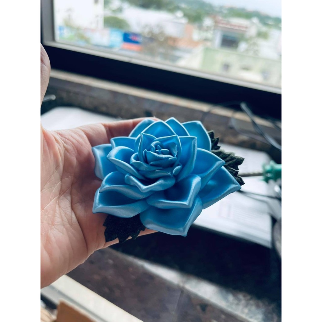 [Ảnh thật] Cài áo hoa sen đá xanh/ cài áo hoa sen/ Hoa cài áo nữ/ Cài áo cho lễ cưới