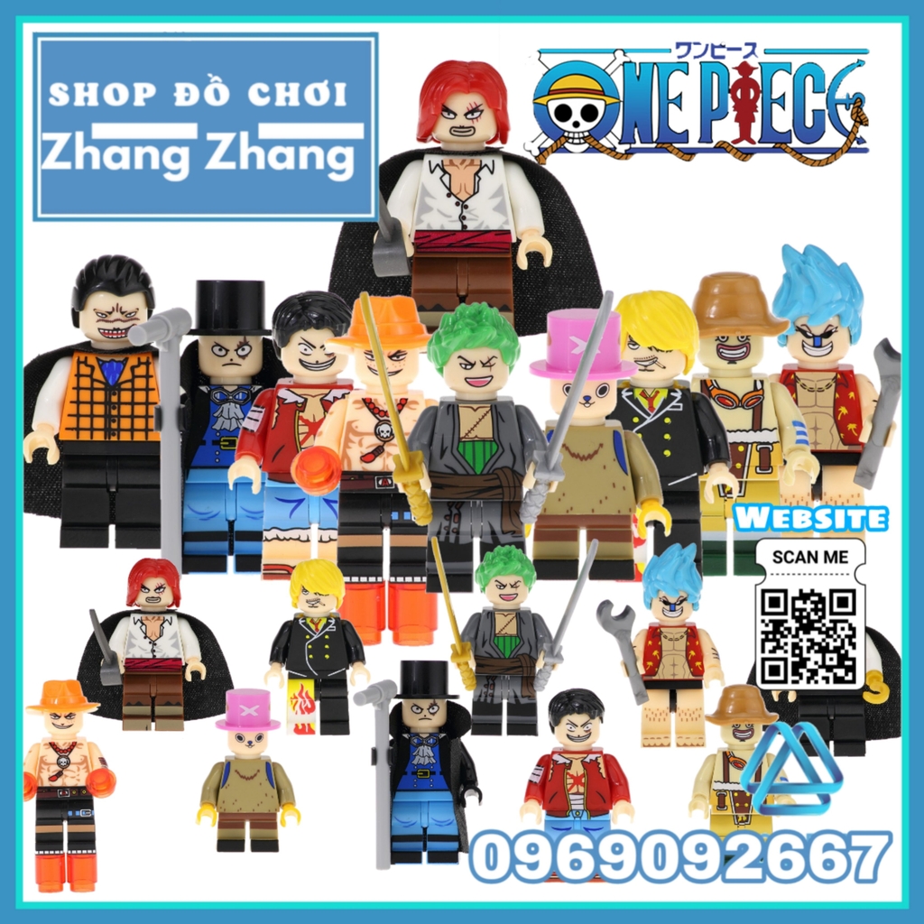 Lego One Piece Lego Characters Nami,Franky,Sabo,Shanks,Ace,Lego