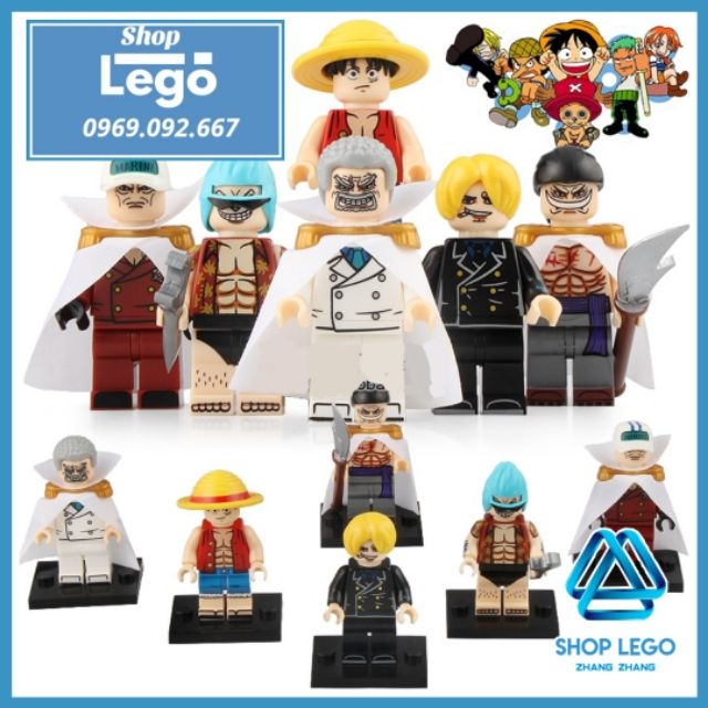 Bộ mô hình One Piece 4 đô đốc Hải Quân Sengoku Akainu Aokiji Kizaru   Tabinoshop