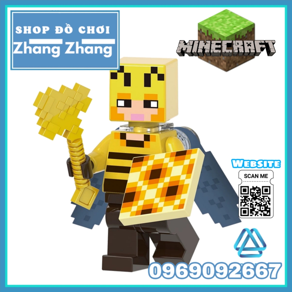 Xếp hình các nhân vật Minecraft - Desert Villager - Drowned - Husk ...