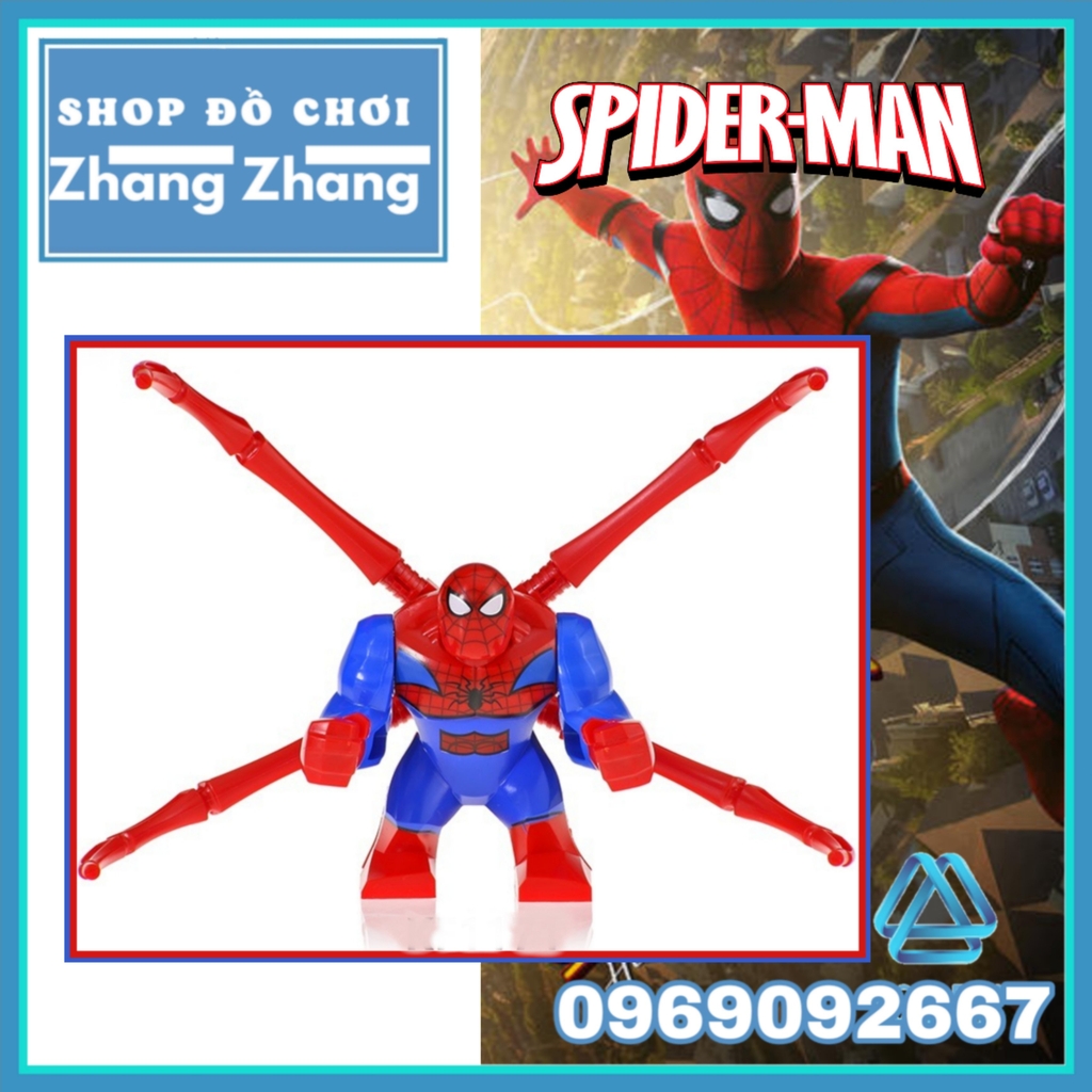 Xếp hình người nhện Iron Spider Man loại to Lego Minifigures Kopf KF6092  KF1171 | Shop Lego Zhang Zhang