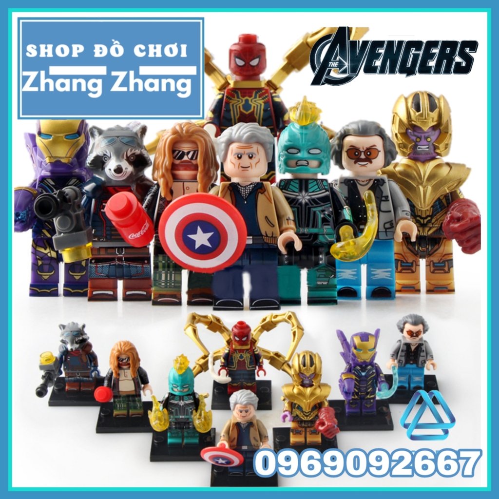 Xếp hình Avengers End Game Captain Marvel Spider-Man Pepper Thor ...