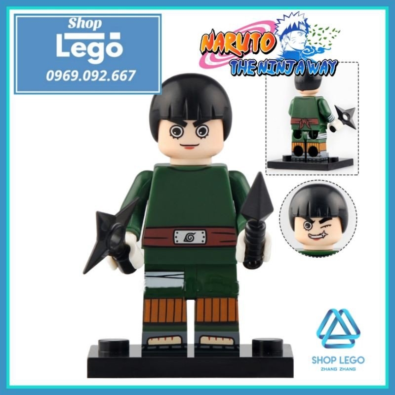 KDL803 NARUTO Anime Minifigures Building Blocks Sai Hidan Sarutobi Hiruzen  Rock Lee Aburame Shino Cartoon Action