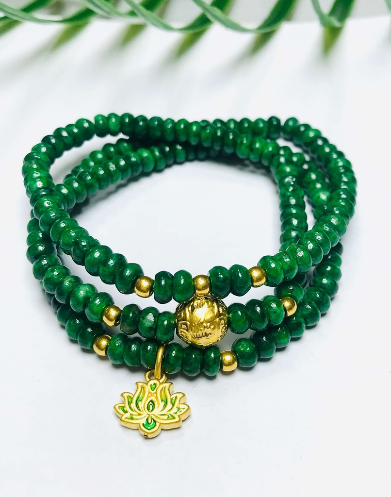 Ngọc Jade Mix Vàng 24K