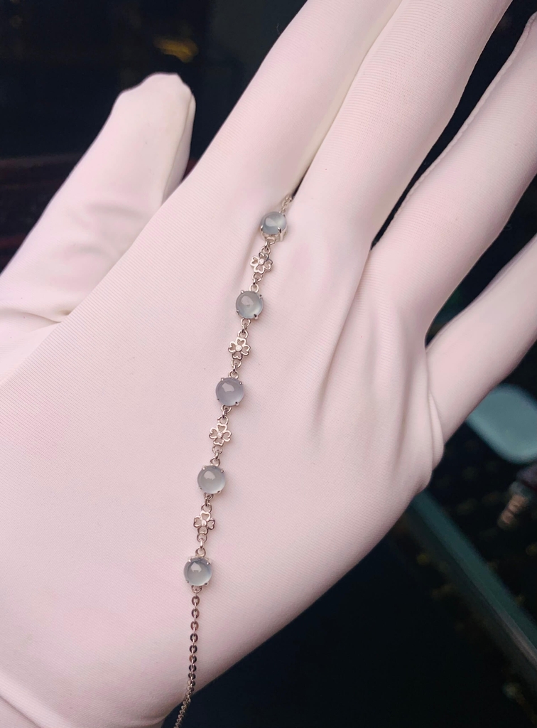 Lắc Phỉ thuý trắng A hàng vip