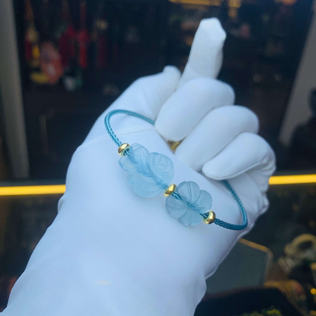 Hồ ly mix cỏ 4 lá Aquamarine