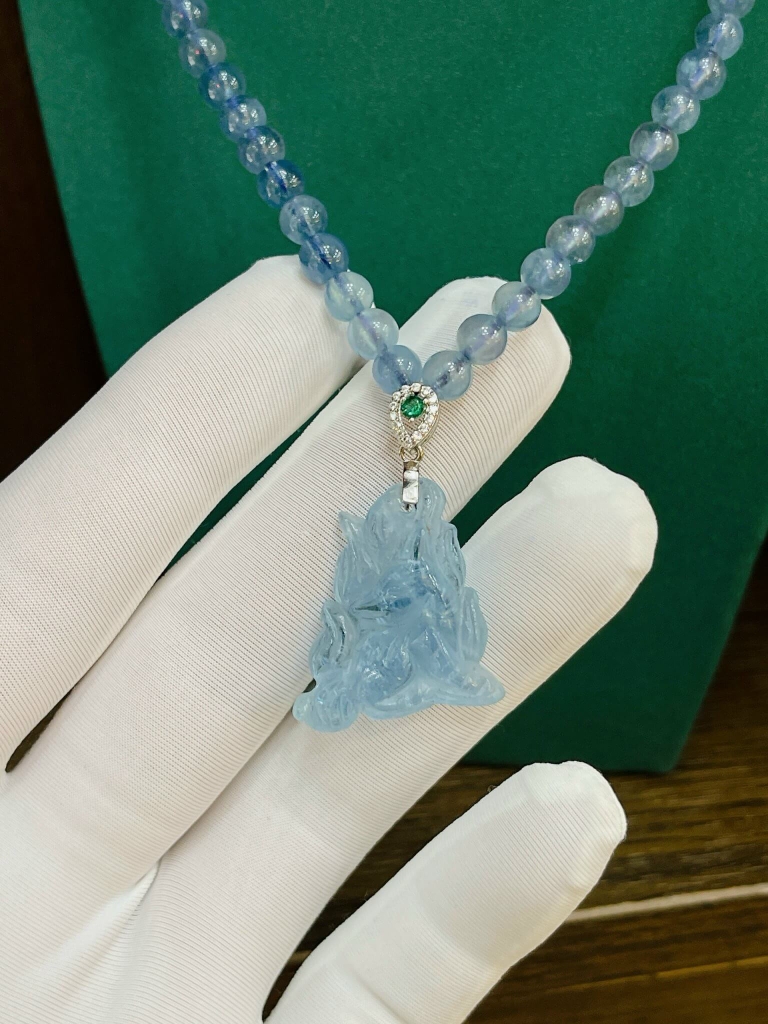 Dây cổ aqua mix hồ ly chúa