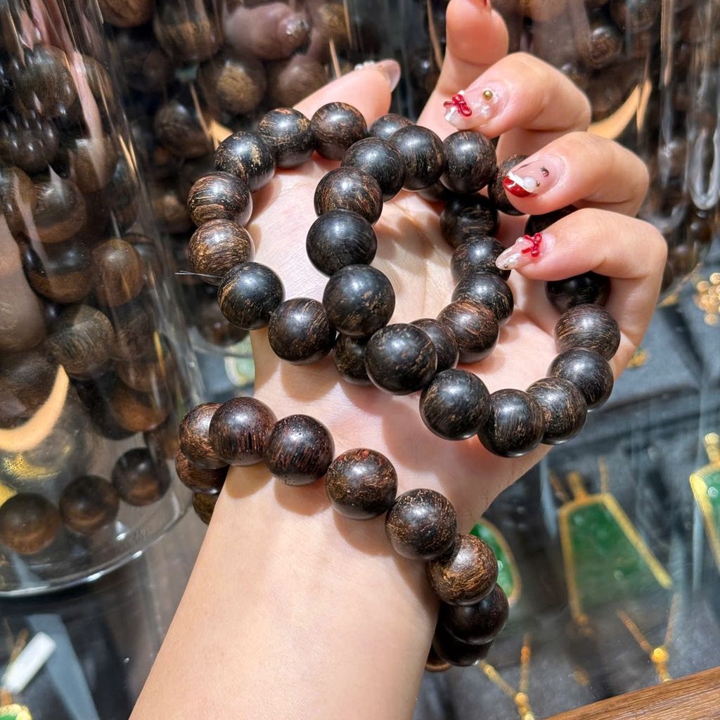 Chuỗi Trầm Dó Dây Indo 14 Li – Tinh Hoa Đất Trời & Tâm Linh Hội Tụ