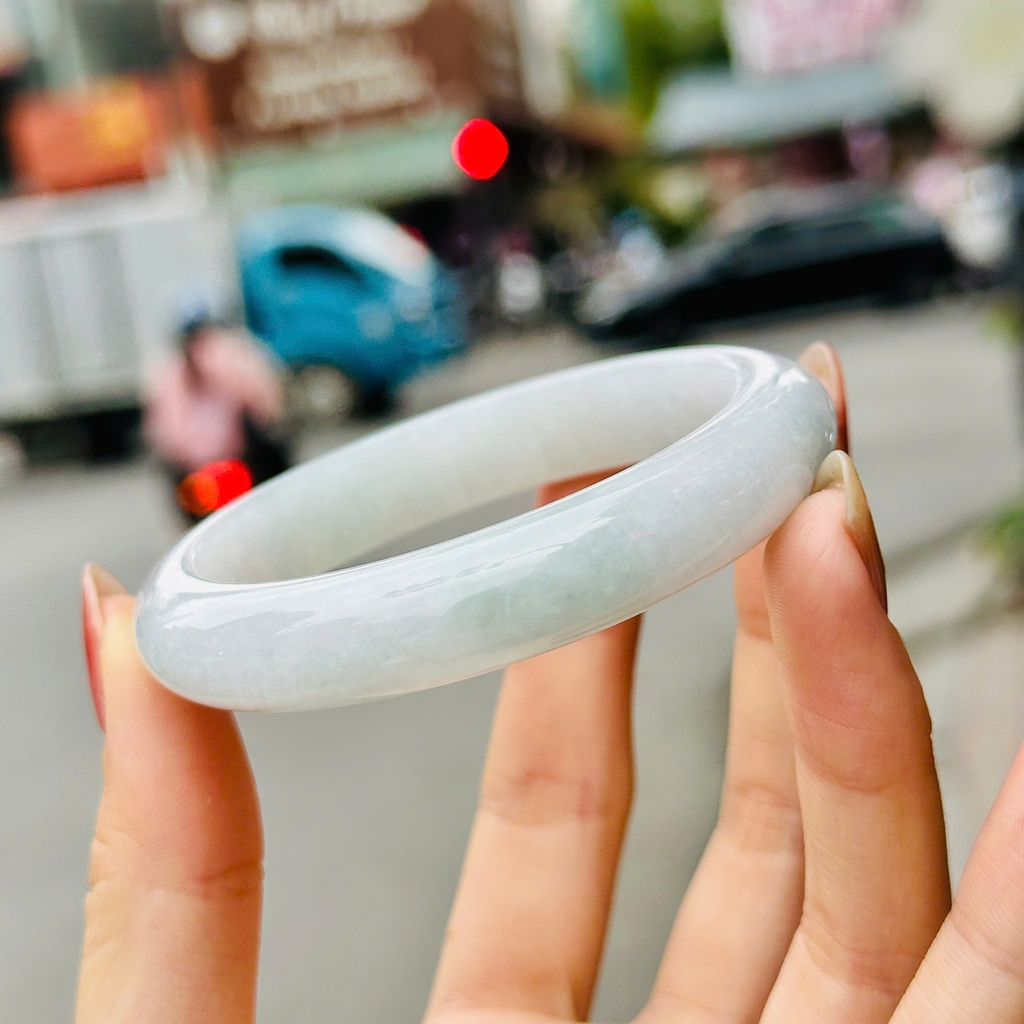 Vòng Bản Tròn Phỉ Thúy Băng Chủng Type A – Vẻ Đẹp Băng Thanh Ngọc Khiết