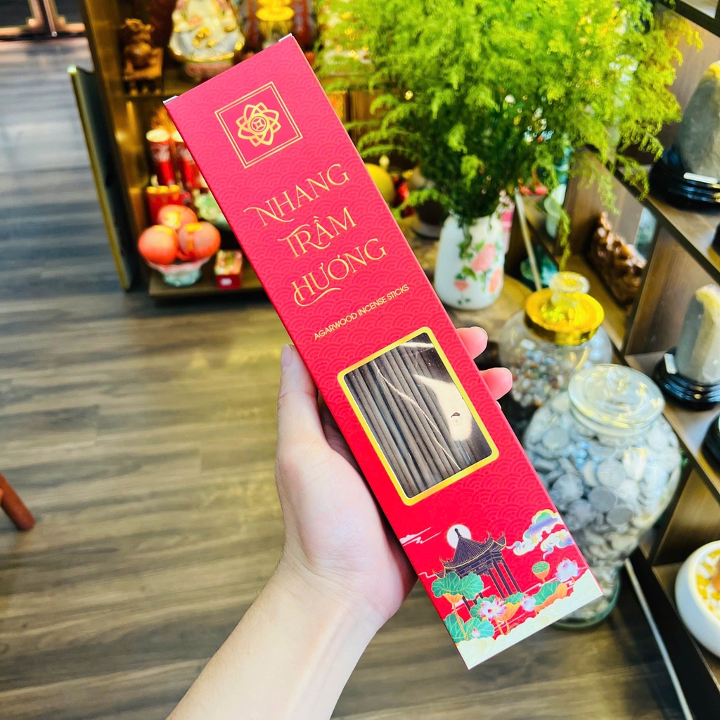 Nhang Trầm Hương 30cm Cao Cấp – Hương Thơm Thanh Khiết & Tĩnh Tại