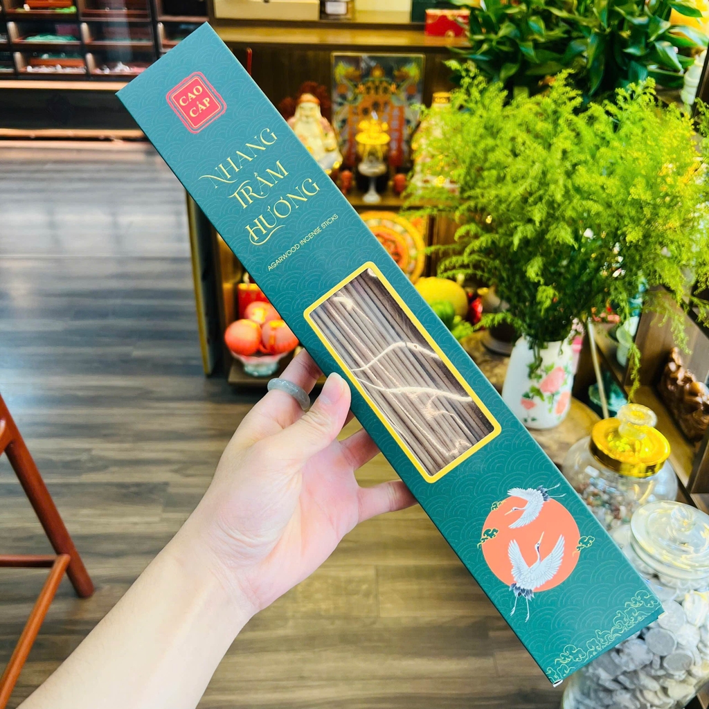 Nhang Trầm Hương 39.5cm Cao Cấp – Hương Thơm Thanh Khiết & Tĩnh Tại