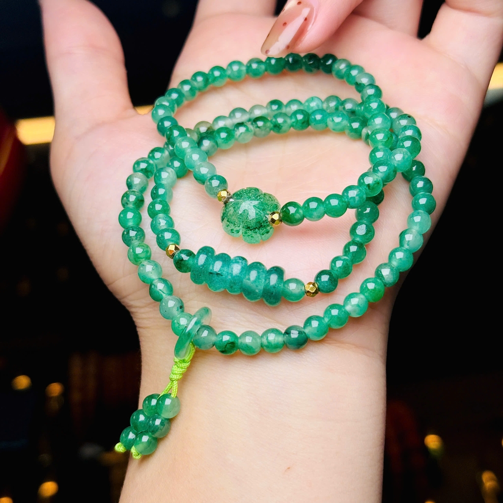 Châu phi thuý xanh 5mm mix charm