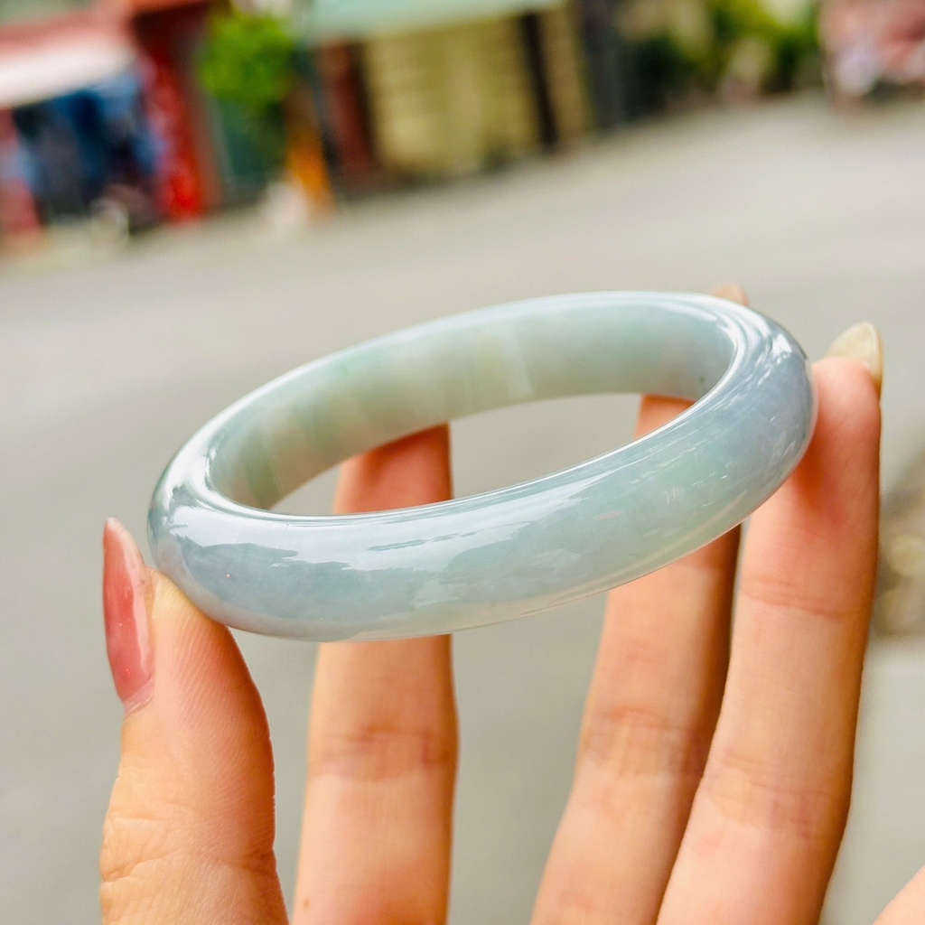 Vòng Bản Tròn Ngọc Phỉ Thúy Băng Ánh Tím Type A – Vẻ Đẹp Thanh Khiết & Sang Trọng