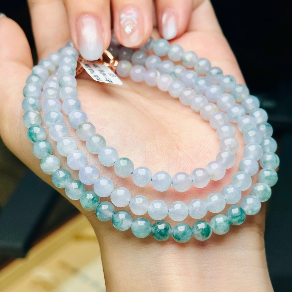 Chuỗi Băng Hoa Bay Tím Monet 6mm – Vẻ Đẹp Diệu Kỳ & Tinh Tế