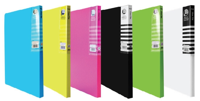File 20 lá Plus (Clear file happy color )