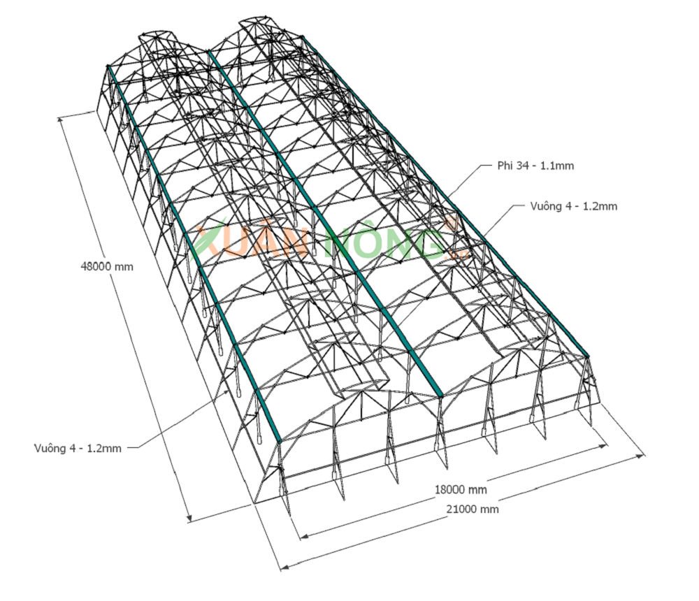 NHÀ MÀNG NÔNG NGHIỆP XUÂN NÔNG