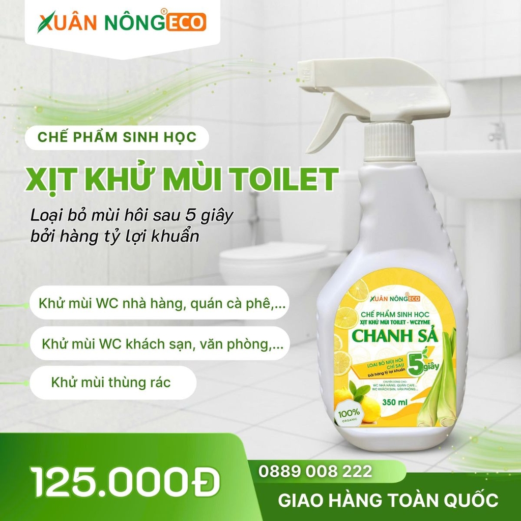CHẾ PHẨM SINH HỌC XỊT KHỬ MÙI TOILET - HƯƠNG CHANH SẢ