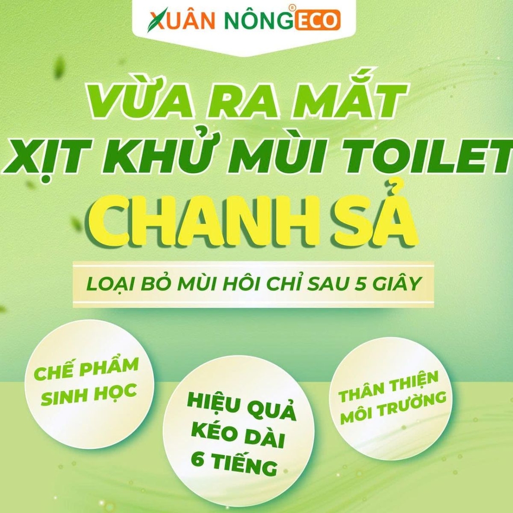 CHẾ PHẨM SINH HỌC XỊT KHỬ MÙI TOILET - HƯƠNG CHANH SẢ