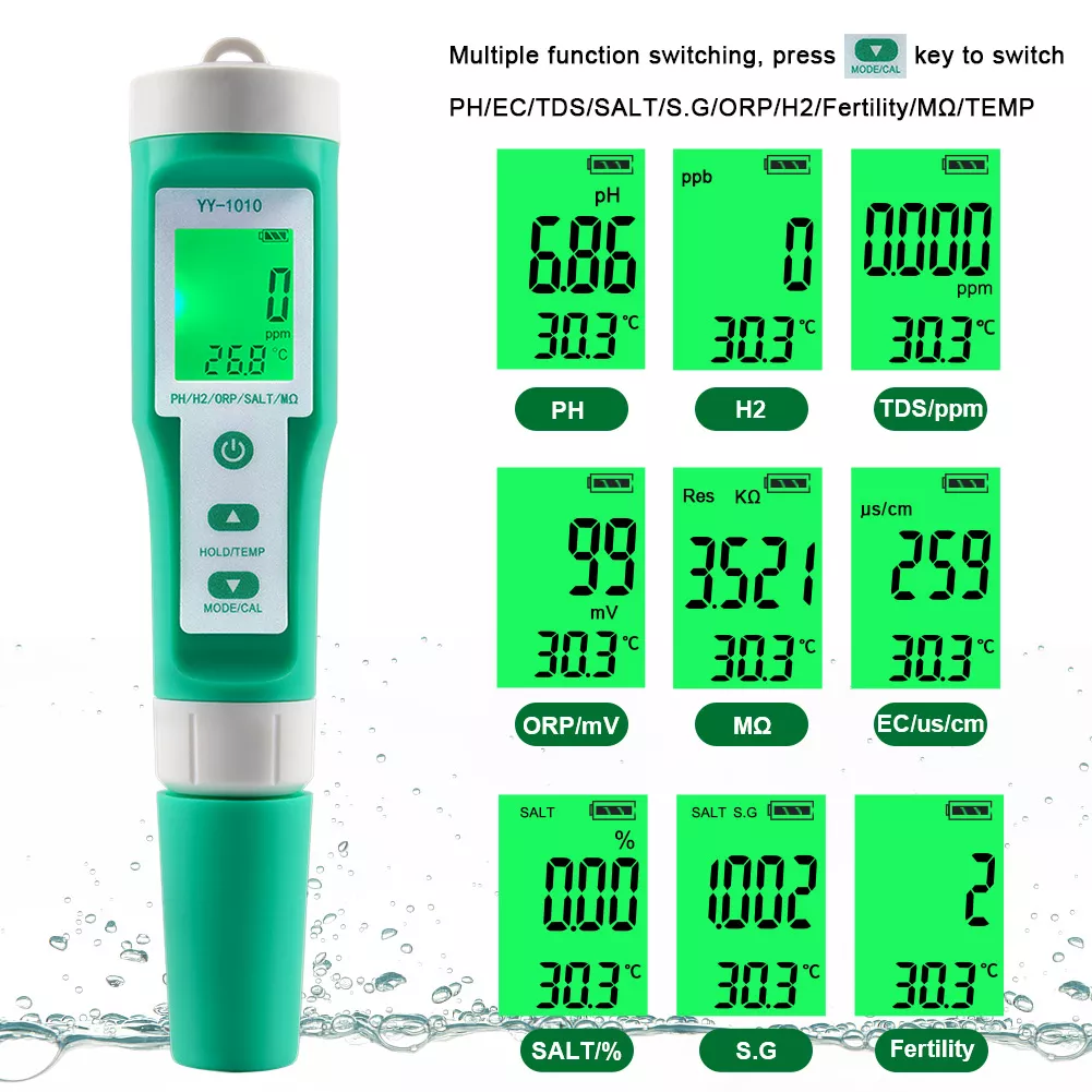 Bút Đo Ph, Điện Dẫn, Nhiệt Độ, Độ Tinh Khiết, Tỷ Trọng, Khả Năng Ô Xy