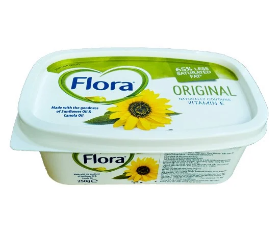 Bơ lạt thực vật Flora 250gr