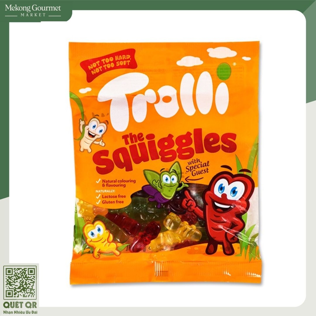 Kẹo dẻo hình sâu Trolli Squiggles 100g | MEKONG GOURMET MARKET