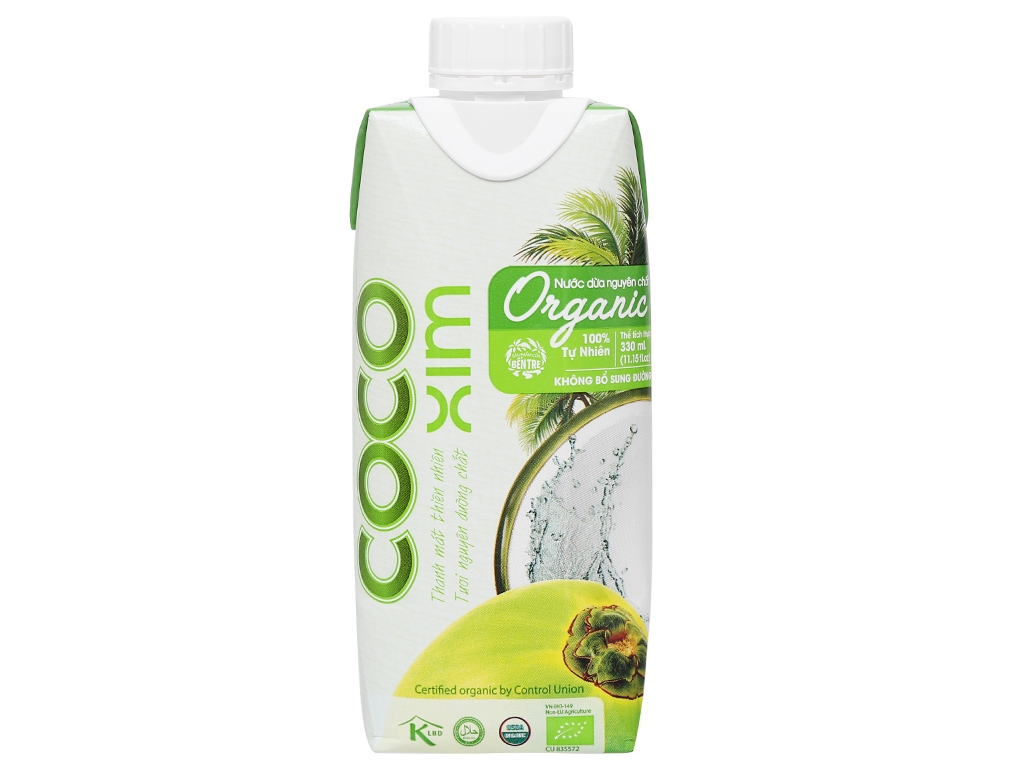 Nước dừa đóng hộp Cocoxim Organic 330ml