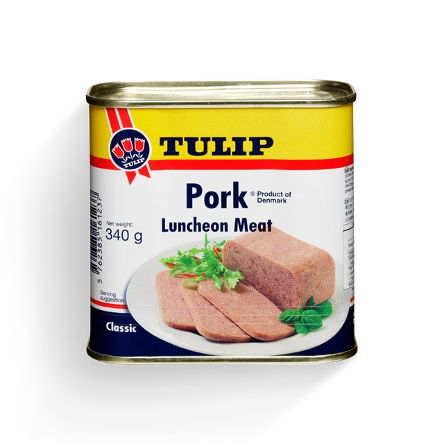 Thịt heo hộp Pork Luncheon Meat Tulip 340g
