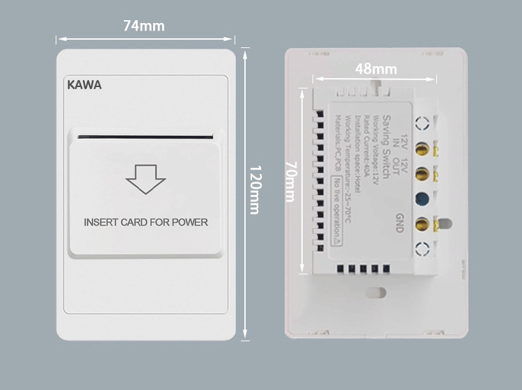Công tắc thẻ từ khách sạn Kawa- C1