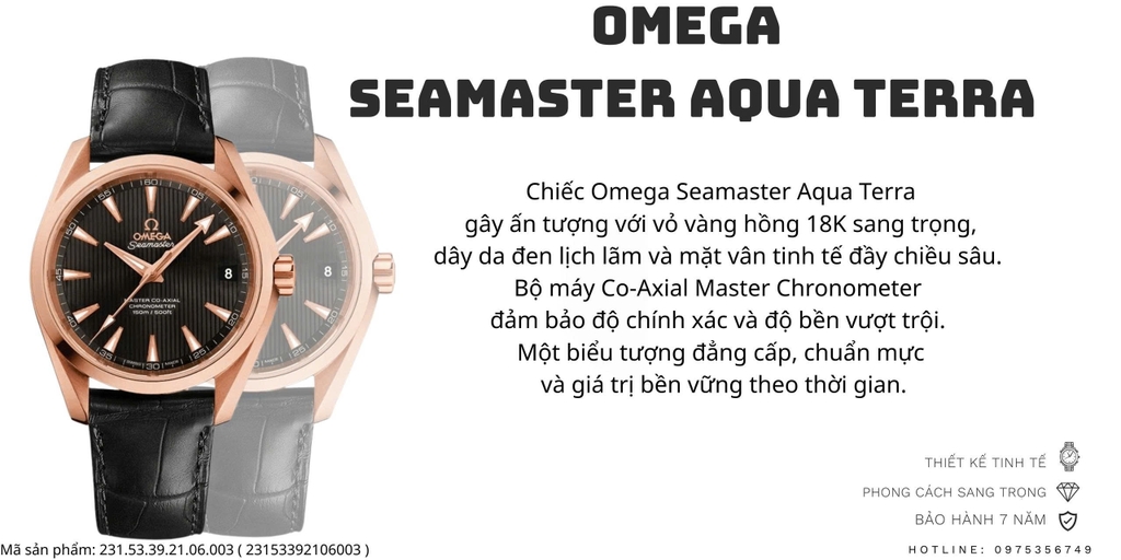 Omega Automatic Seamaster Aqua Terra 231.53.39.21.06.003 ( 23153392106003 )