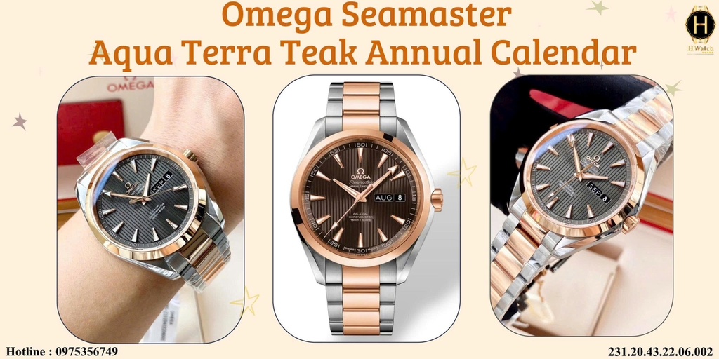 Omega Automatic Seamaster Aqua Terra Teak Annual Calendar 231.20.43.22.06.002 (  23120432206002 )