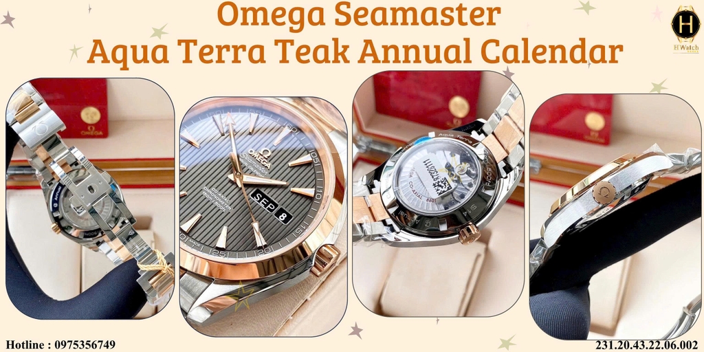 Omega Automatic Seamaster Aqua Terra Teak Annual Calendar 231.20.43.22.06.002 (  23120432206002 )