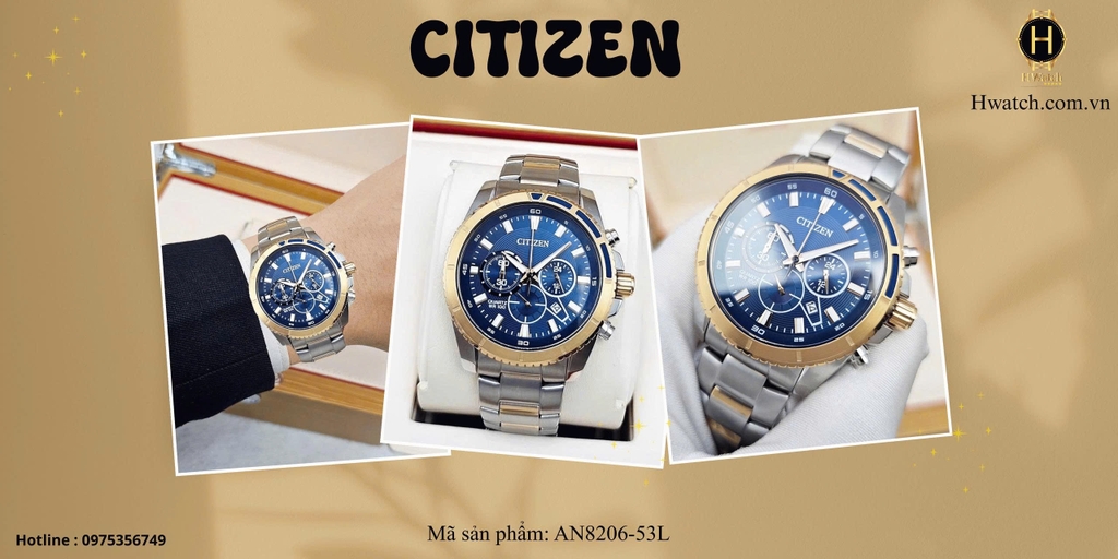  Citizen Quartz Chronograph AN8206-53L 