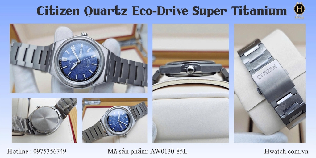 Citizen Quartz Eco-Drive Super Titanium AW0130-85L