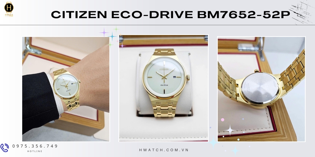 Citizen Quartz Eco-Drive archives BM7652-52P