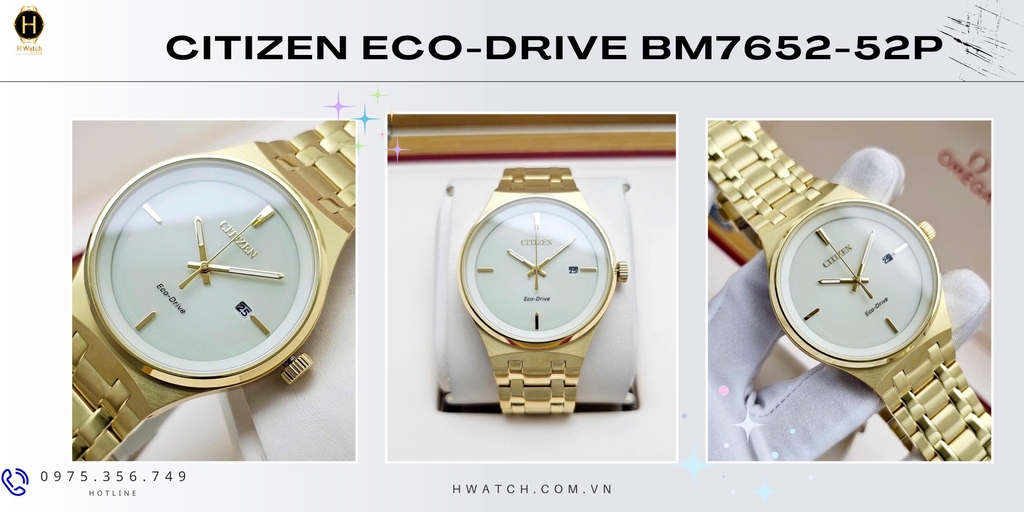 Citizen Quartz Eco-Drive archives BM7652-52P