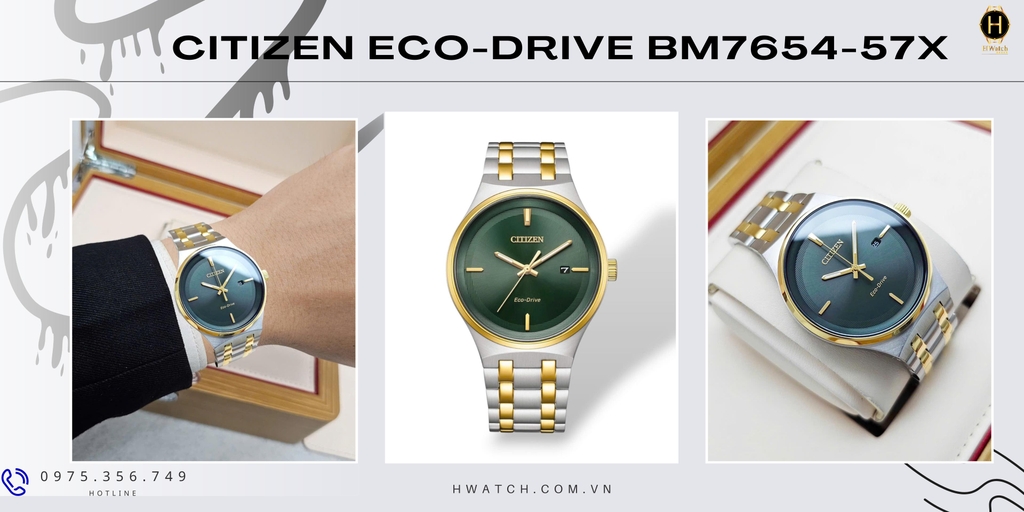Citizen Quartz Eco-Drive archives BM7654-57X