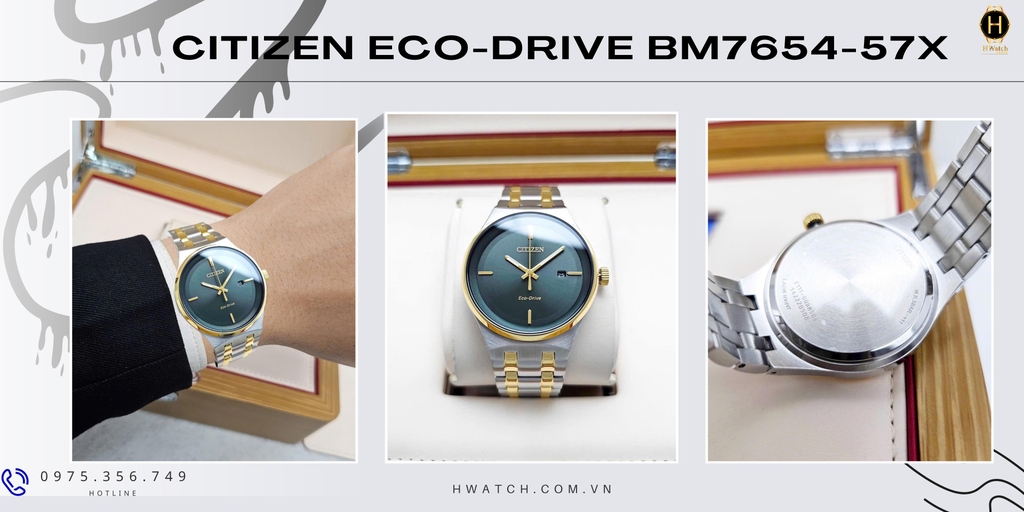 Citizen Quartz Eco-Drive archives BM7654-57X
