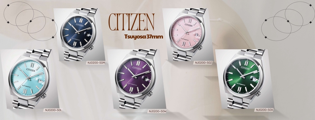 BST Citizen Tsuyosa 37mm  NJ0200-50L NJ0200-50M NJ0200-50W NJ0200-50X NJ0200-50Z