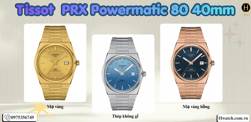 Tổng quan BST Tissot PRX Powermatic 80 40mm