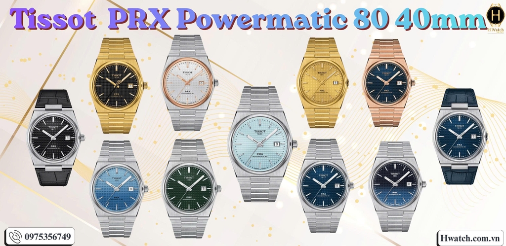 Tổng quan BST Tissot PRX Powermatic 80 40mm