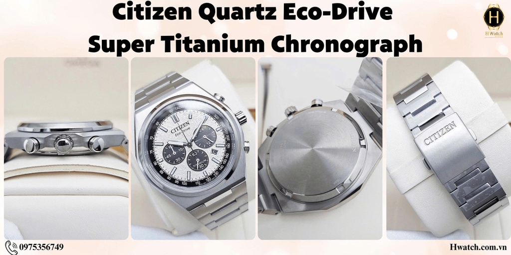 Citizen Quartz Eco-Drive Super Titanium Chronograph CA4610-85A CA4610-85L CA4610-85X