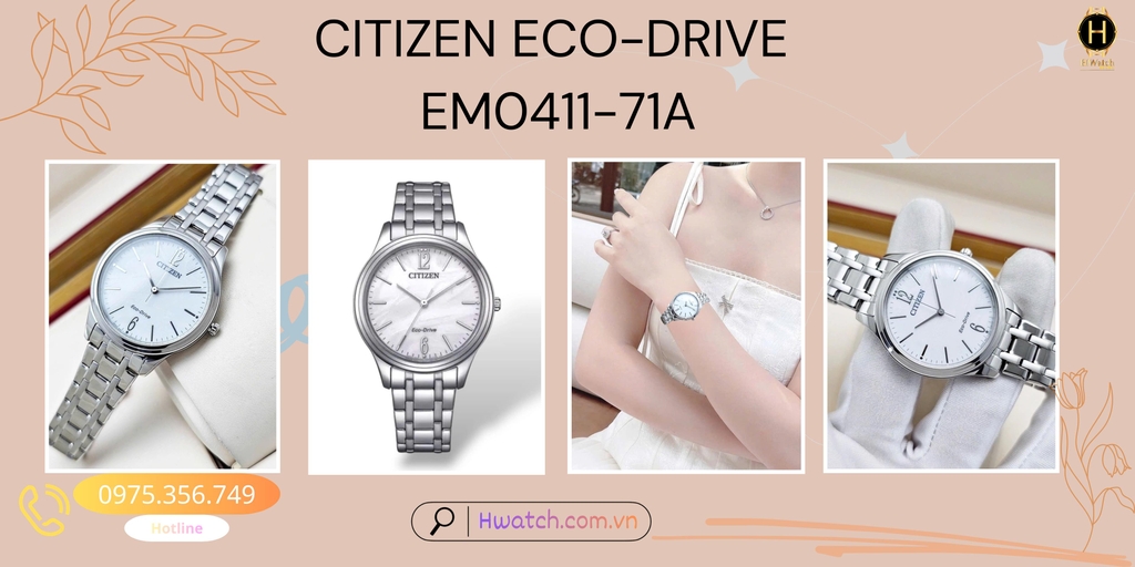 Citizen Quartz Eco-Drive EM0411-71A