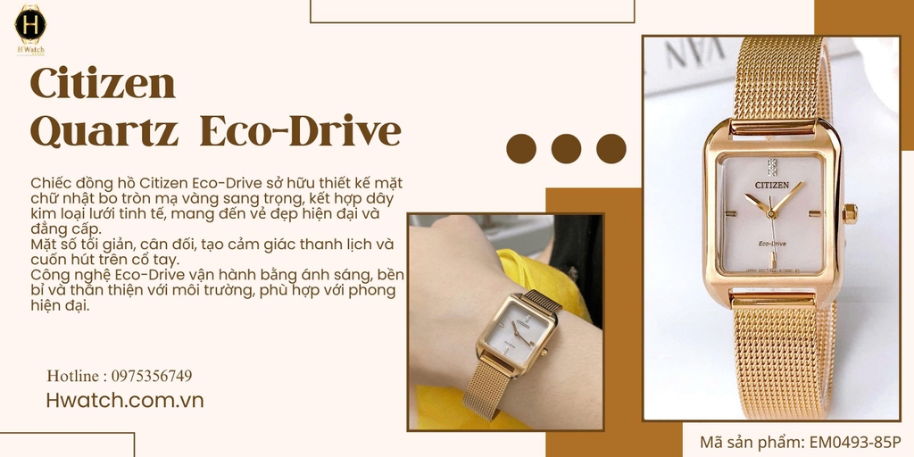 Citizen Quartz Eco-Drive EM0493-85P